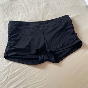 Black swim shorts